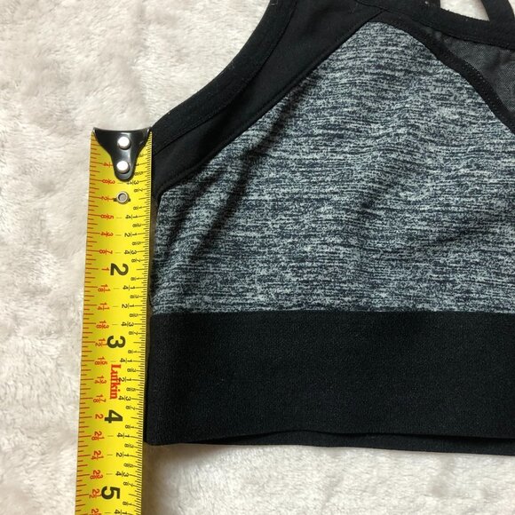 PINK Victoria's Secret Black/Grey Ultimate Unlined Athletic Sports Bra Size XS - Picture 8 of 8